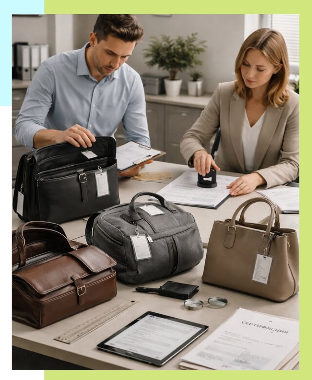 Сертификация сумок в Нефтеюганске от 7626 руб. | Алешин-Нфт