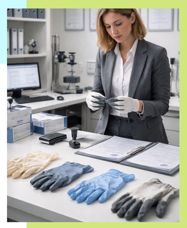 Сертификация перчаток в Нефтеюганске от 8643 р. | Алешин-Нфт