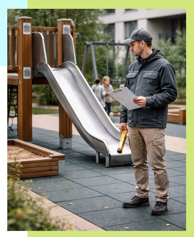 Сертификация детских площадок в Нефтеюганске от 25420 р. | Алешин-Нфт