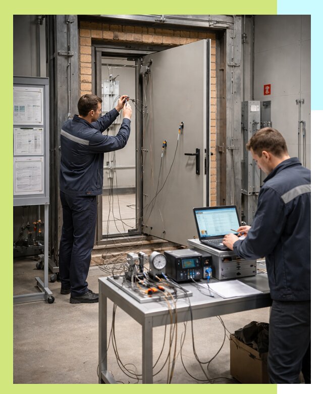 Сертификация противопожарных дверей в Нефтеюганске по ГОСТ и ТР