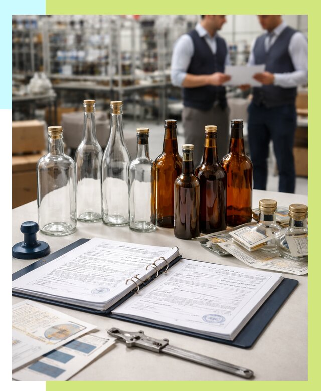 Сертификация стеклянных бутылок в Нефтеюганске от 25420 р. | Алешин-Нфт