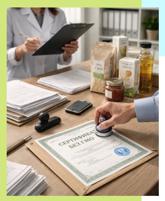 Получение сертификата Без ГМО для продукции в Нефтеюганске
